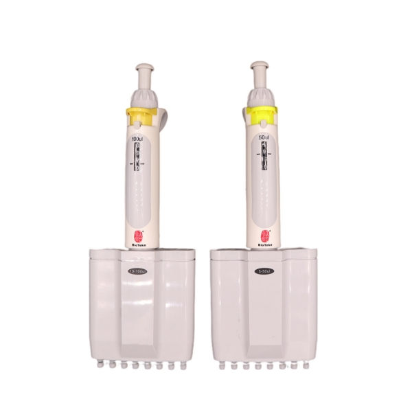  Attrezzatura di misurazione del micropipetto a volume variabile meccanico 8 canori