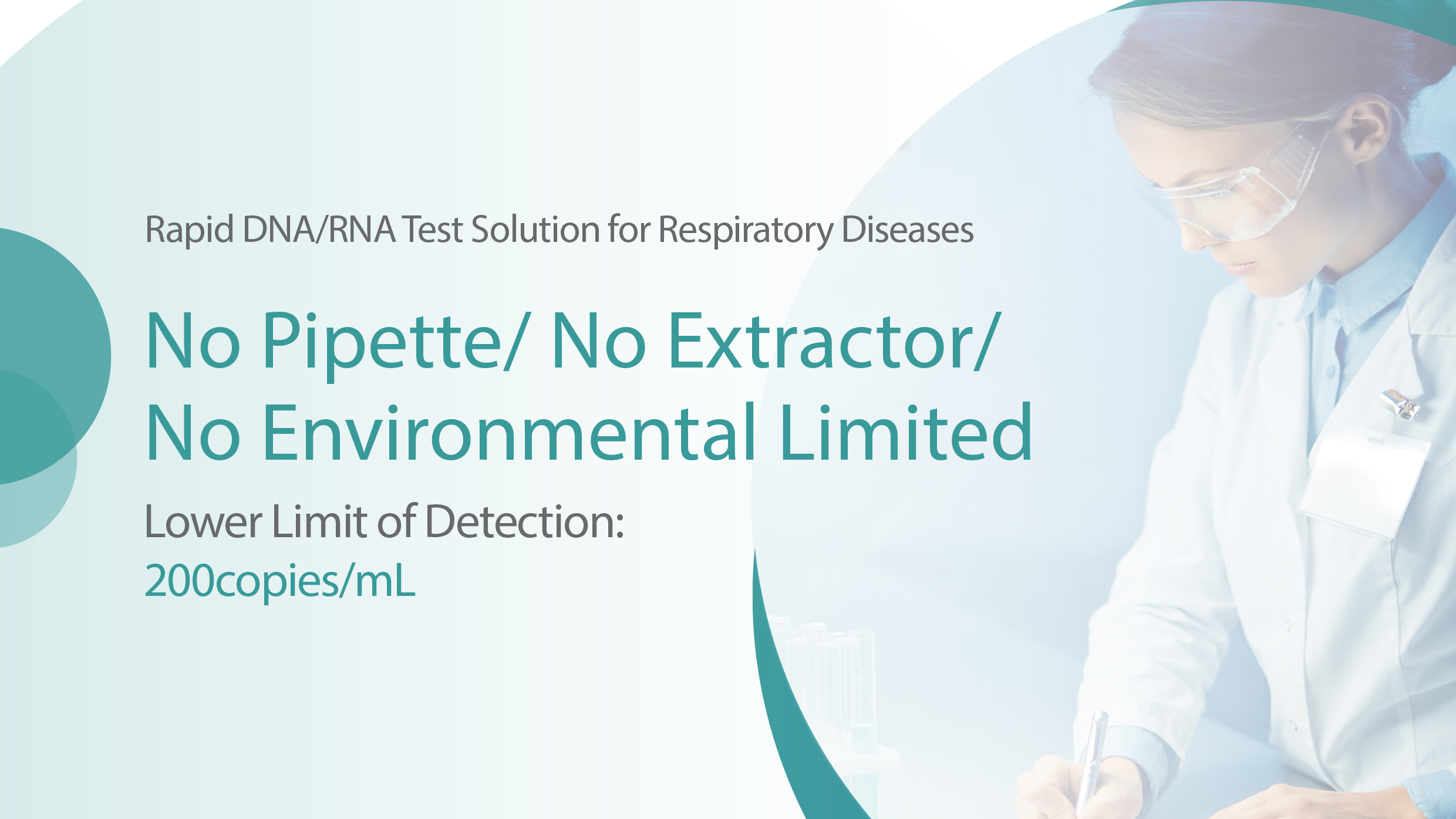 Soluzione rapida del test del DNA/RNA per le malattie respiratorie