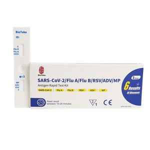 6 in 1 kit di prova rapido per Covid, flu A e B, RSV, adenovirus, mycoplasma pneumoniae 