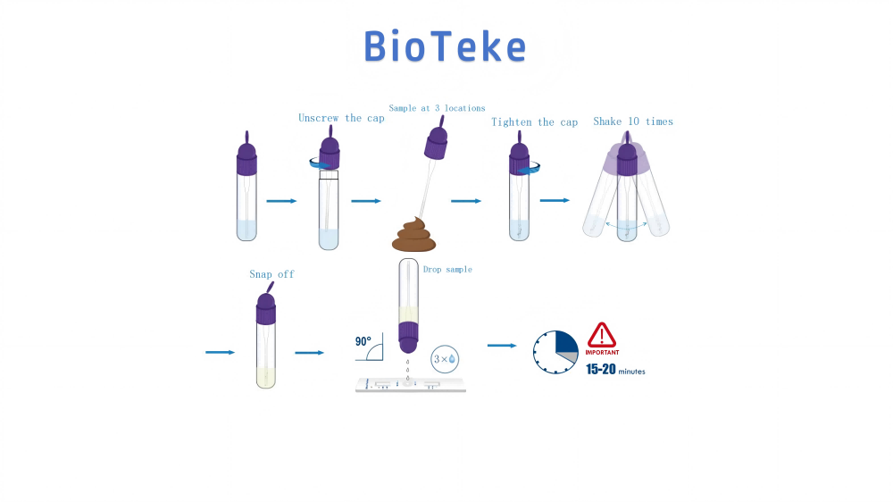 Processo di test del virus rota adeno noro