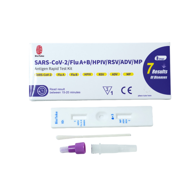 7 in 1 SARS-COV-2/FLU A+B/HPIV/RSV/ADV/MP Kit di test rapido rapido