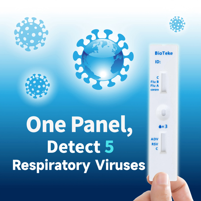 Kit di test rapido antigene 5-in 1 respiratorio | Veloce 10-15 min