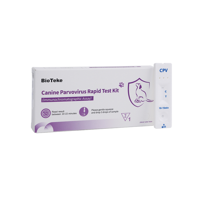 Canino Parvovirus Virus (CPV) Kit di test rapido (dosaggio immunocromatografico) ICA2301-4